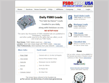 Tablet Screenshot of fsboleadsusa.com